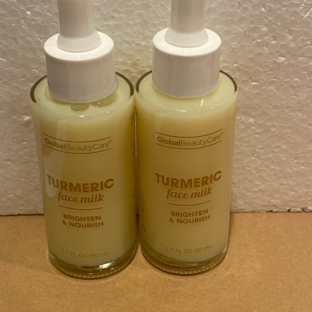 Turmeric Face Milk Brighten & Nourish global beauty care 2 PCS